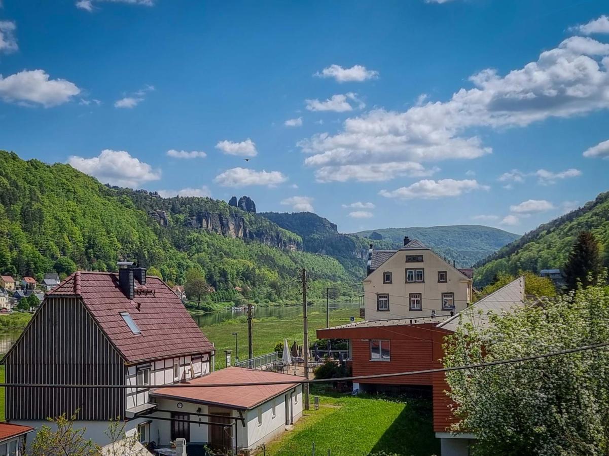 Ferienappartements Elbaussicht - Krippen Bad Schandau Exterior foto