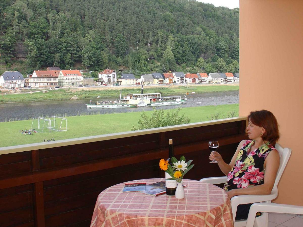 Ferienappartements Elbaussicht - Krippen Bad Schandau Exterior foto