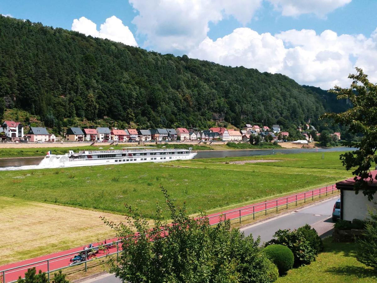 Ferienappartements Elbaussicht - Krippen Bad Schandau Exterior foto